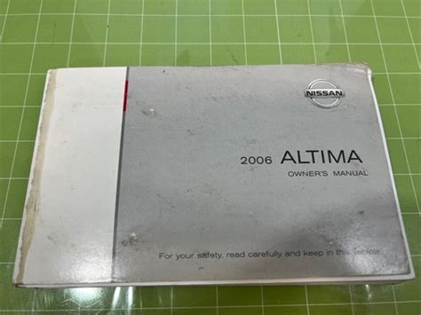 06 2006 Nissan Altima Owners Manual Operators Guide Book Booklet Handbook Oem Ebay 06 2006 Nissan Altima Owners Manual Operators Guide Book Booklet Handbook Oem Ebay