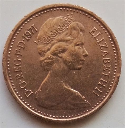 1 2 New Penny 1971 Elizabeth Ii 1952 2022 Great Britain Coin 3484