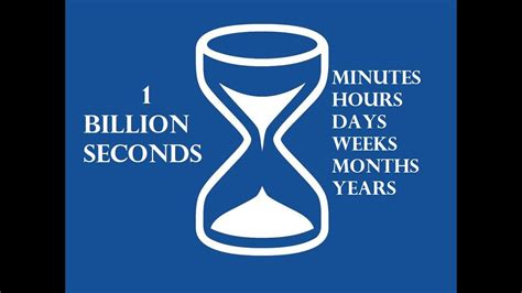 1 Billion Seconds Converted To Minutes Hours Days Weeks Months