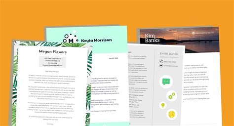 10 Cover Letter Templates And Expert Design Tips To Impress Employers