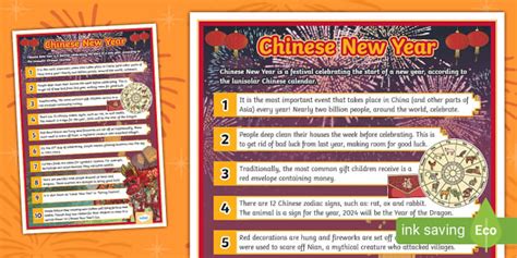10 Facts About Chinese New Year Display Poster Twinkl 10 Facts About Chinese New Year Display Poster Twinkl