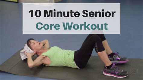 10 Minute Core Workout For Seniors Blast Away Belly Fat Women Division
