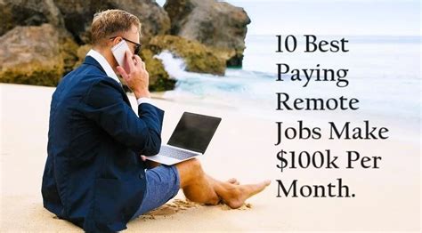 10 Remote Jobs Paying 100K