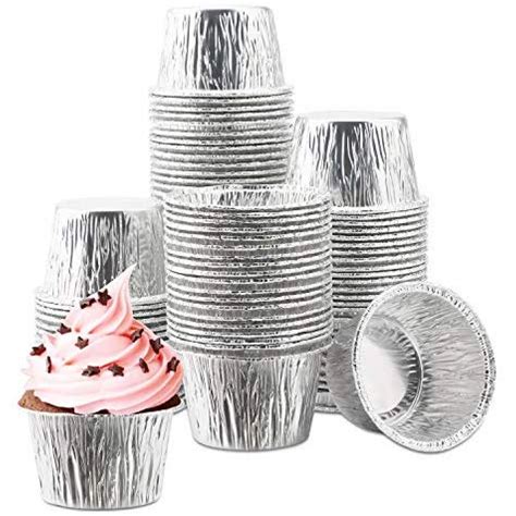 100Pcs Aluminum Foil Cupcake Baking Cups 100Pcs Aluminum Foil Cupcake Baking Cups