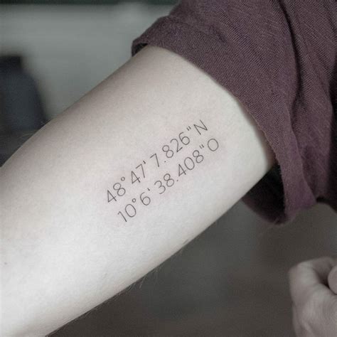 101 Amazing Coordinate Tattoo Designs You Need To See Coordinates