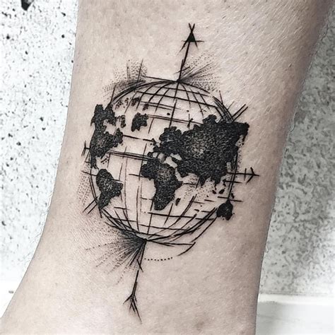 101 Amazing World Map Tattoo Designs You Need To See World Globe 101 Amazing World Map Tattoo Designs You Need To See World Globe