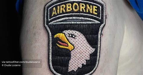 101St Airborne Division Patch Tattoo Located On The 101St Airborne Division Patch Tattoo Located On The