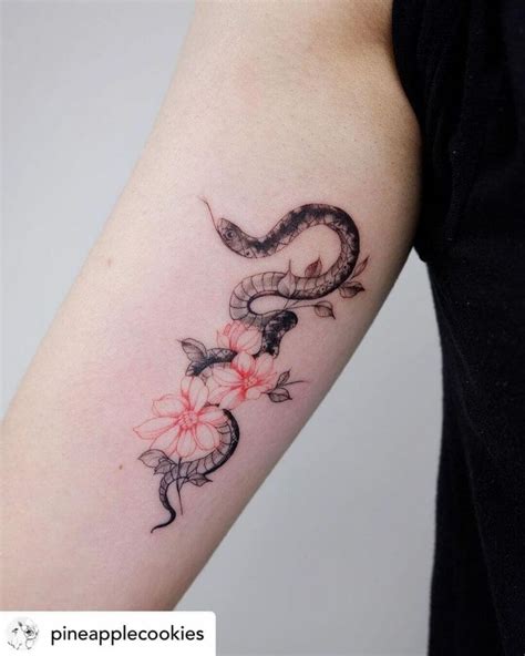 11 Snake And Flower Tattoo Ideas You Have To See To Believe 11 Snake And Flower Tattoo Ideas You Have To See To Believe
