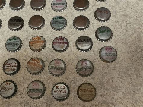 115 Unused 1970 Amp 39 S Soda Bottle Tops Coca Cola Mr Pibb Fresca Sprite Diet