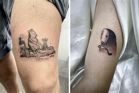 122 Cartoon Tattoos That Hark Back To Childhood S Favorites Bored Panda