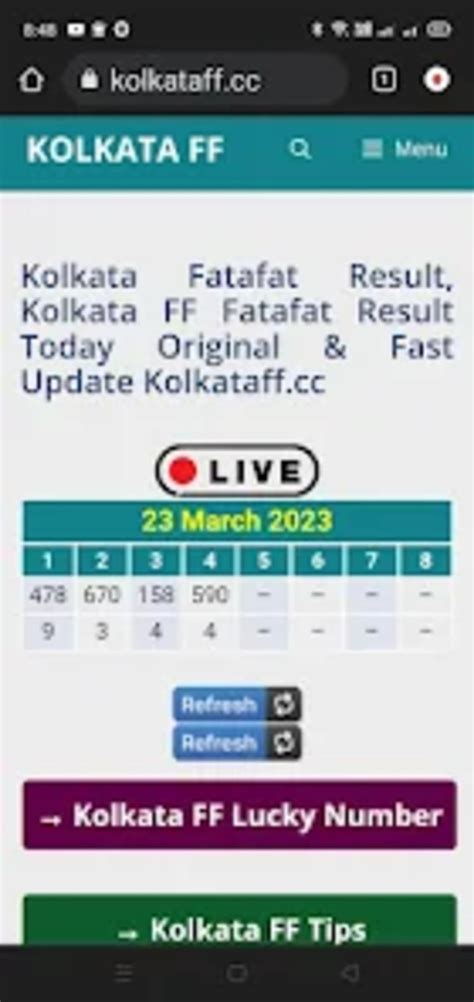 16 05 2025 Kolkata Ff Kolkata Fatafat Fatafat Tips Today Lucky
