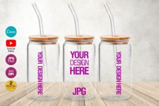 168 16 Oz Libbey Glass Can Tumbler Mock Up Designs Amp Graphics