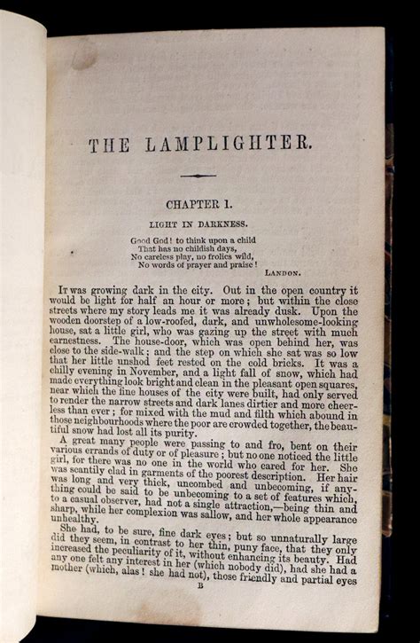 1854 Rare Victorian Book The Lamplighter By Maria Susanna Cummins F