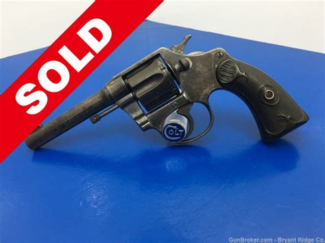 1922 Colt Police Positive 38 S W Blue 4 Scarce First Issue Revolver Bryant Ridge