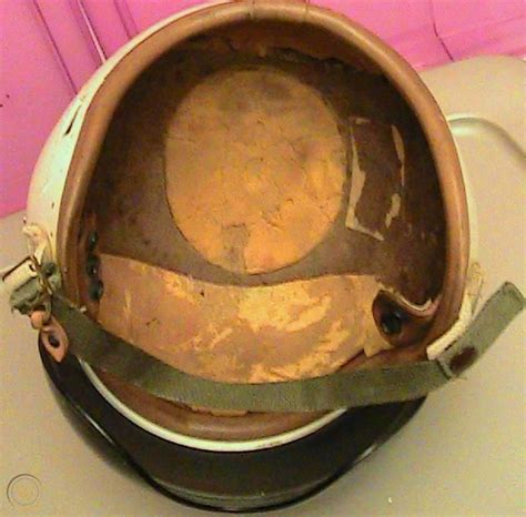 1951 Usaf Usn P 3 Pilot Flight Helmet Shell Bassons Type 2 P3 Visor W 1951 Usaf Usn P 3 Pilot Flight Helmet Shell Bassons Type 2 P3 Visor W
