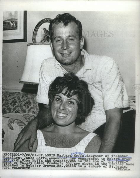 1961 Press Photo Barbara Hoffa Robert Crancer Wed 1961 Press Photo Barbara Hoffa Robert Crancer Wed