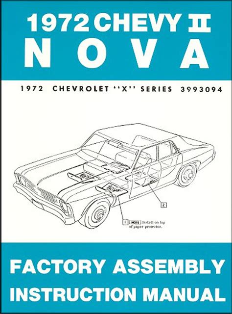 1965 Chevy Nova Chevy Ii Factory Assembly Manual