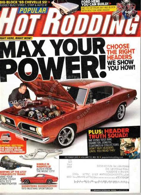 1969 Plymouth Barracuda Popular Hot Rodding Magazine 1969 Plymouth Barracuda Popular Hot Rodding Magazine