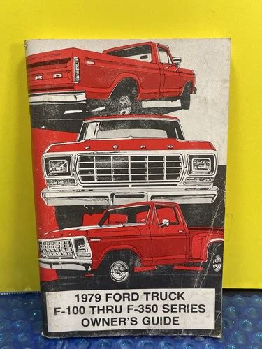 1975 Ford Pickup Truck Owners Manual Original F100 F150 F250 F350 Guide Book Oem Ebay