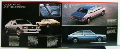 1983 Chevy Citation Brochure With Color Chart X 11 Hatchback Coupe X11 Nos Ebay 1983 Chevy Citation Brochure With Color Chart X 11 Hatchback Coupe X11 Nos Ebay
