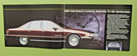 1991 Chevrolet Caprice Classic Luxury Great American Value Original 8 Pages Ebay