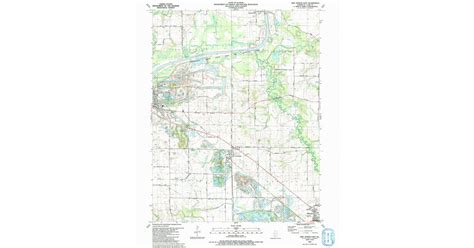1991 Map Of New Athens East St Clair County Il High Res Pastmaps