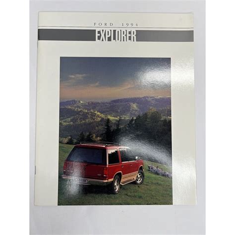 1994 Ford Explorer Dealer Showroom Sales Brochure Guide Catalog Etsy
