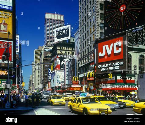 1996 Historical Street Scene Times Square Manhattan New York City Usa 1996 Historical Street Scene Times Square Manhattan New York City Usa