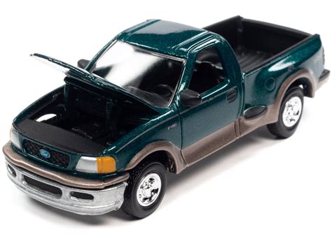 1997 Ford F 150 Pickup Truck Green Metallic And Beige Racing Champions Mint 2022 Release 2 Limited Edition To 8572 Pieces Worldwide 1 64 Diecast Model Car By Racing Champions Livecarmodel Com