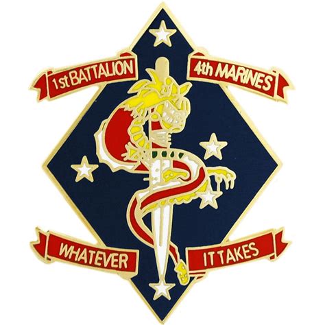 1St Battalion 4Th Marines Pin 1St Battalion 4Th Marines Pin
