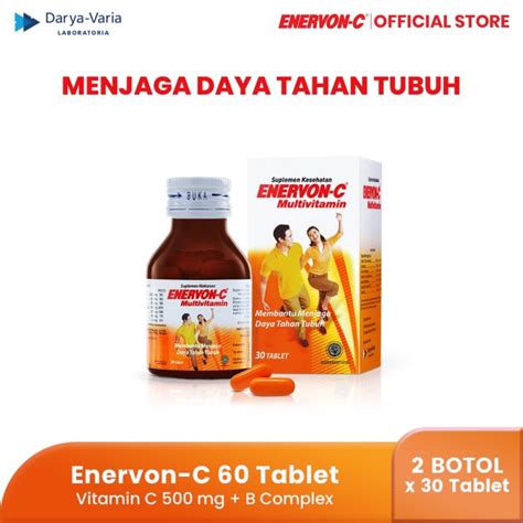 2 Bottle Enervon C Vitamin C500mg Vitamin B Complex 30 Tablets For Energy Ebay