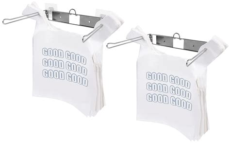 2 Pack T Shirt Bag Rack Store Bagging Stand T Shirt Bags Holder Wall