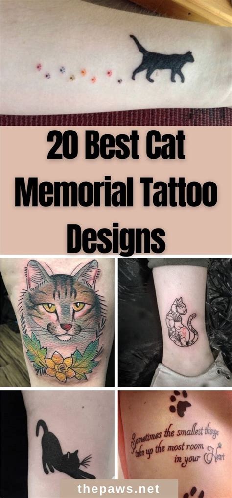 20 Best Cat Memorial Tattoo Designs Artofit