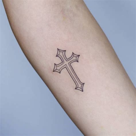 20 Most Popular Small Cross Tattoos Cross Tattoo For Men Small Cross