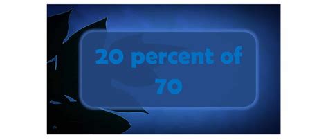 5 Ways to Calculate 20% of 70