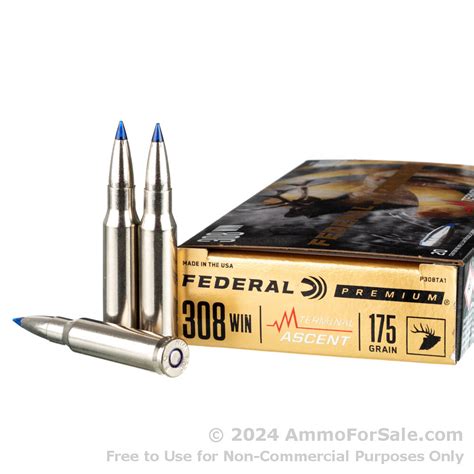 20 Rounds Of Discount 175Gr Terminal Ascent 308 Win Ammo For Sale By