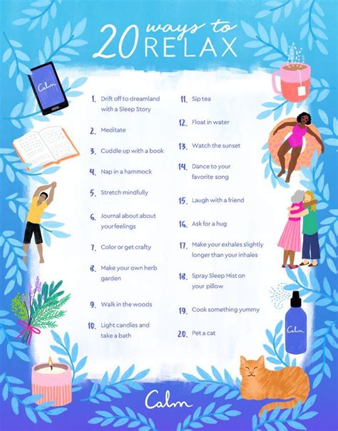 20 Ways To Relax On National Relaxation Day Calm Blog Ways To Relax