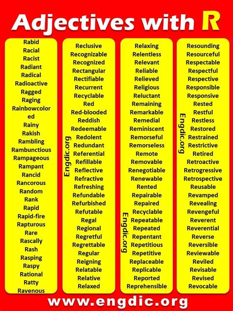 200 Adjectives That Start With R To Describe A Person Pdf Engdic 200 Adjectives That Start With R To Describe A Person Pdf Engdic