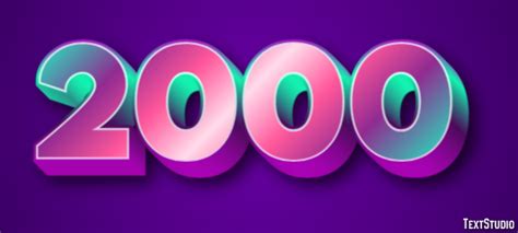 2000 Text Effect And Logo Design Number 2000 Text Effect And Logo Design Number