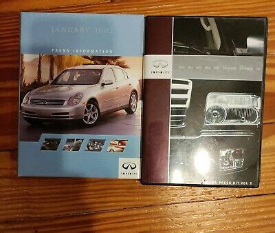 2002 And 2004 Infiniti Q45 I35 Qx4 Press Kit Media Guide Dvd Brochure Ebay