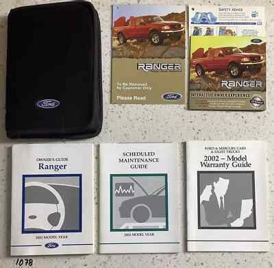 2002 Ford Ranger Owners Manual Operators User Guide Book Set 2002 Ford Ranger Owners Manual Operators User Guide Book Set