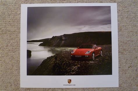 2004 Porsche Boxster Showroom Advertising Sales Poster Rare Awesome Frameable Ebay