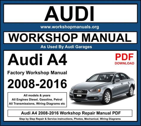 2005 2008 Audi A4 Service Repair Manual 2005 2008 Audi A4 Service Repair Manual