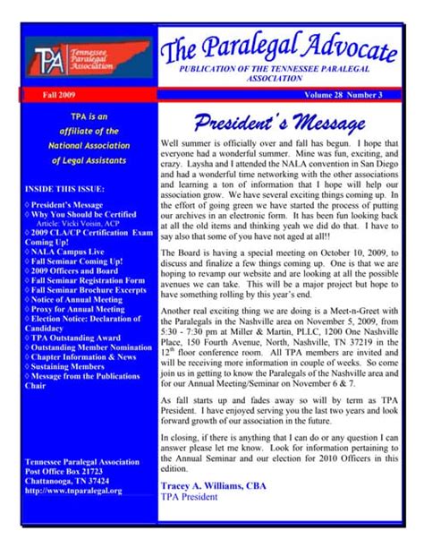 2006 02 Fall The Paralegal Advocate Pdf