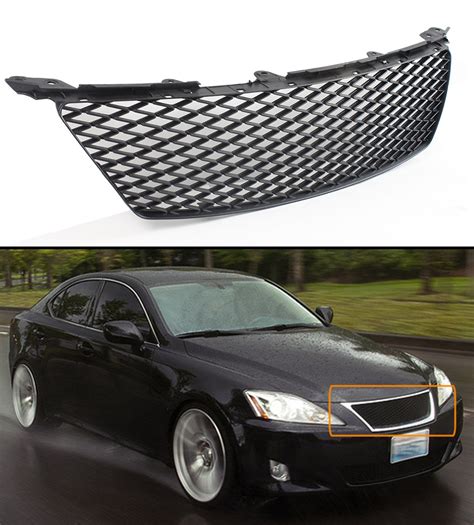 2006 2008 Lexus Is250 Sport Mesh Front Hood Bumper Grille Black