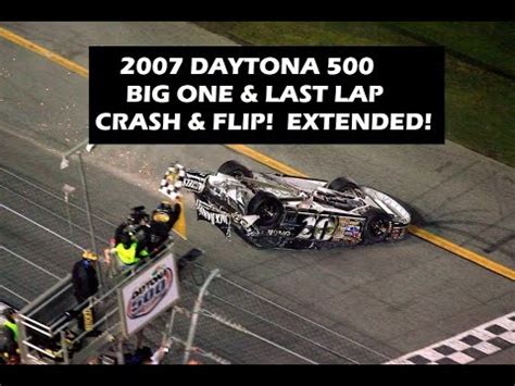 2007 Daytona 500 Big One Last Lap Clint Bowyer Flip Extended Coverage Red Flag