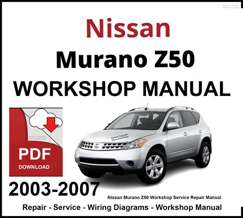 2007 Nissan Murano Service And Repair Manual Repair Surge