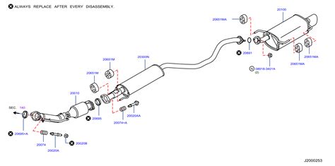 2009 Nissan Titan Catalytic Converter Front 20010 3Ym3a Genuine