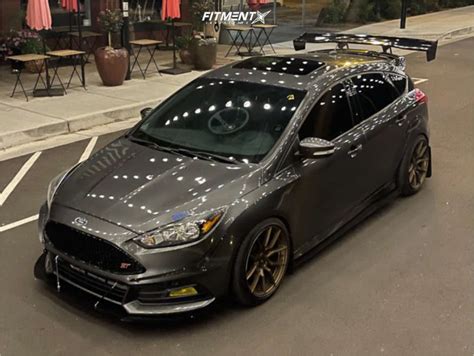 2016 Ford Focus With 18X9 5 35 Option Lab R716 And 235 45R18 Kenda Vezda Uhp As And Coilovers Custom Offsets