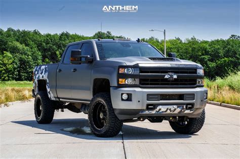 2018 Chevrolet Silverado 2500 Hd Wheel Offset Slightly Aggressive Suspension Lift 4 5 757730 Anthem Off Road 2018 Chevrolet Silverado 2500 Hd Wheel Offset Slightly Aggressive Suspension Lift 4 5 757730 Anthem Off Road